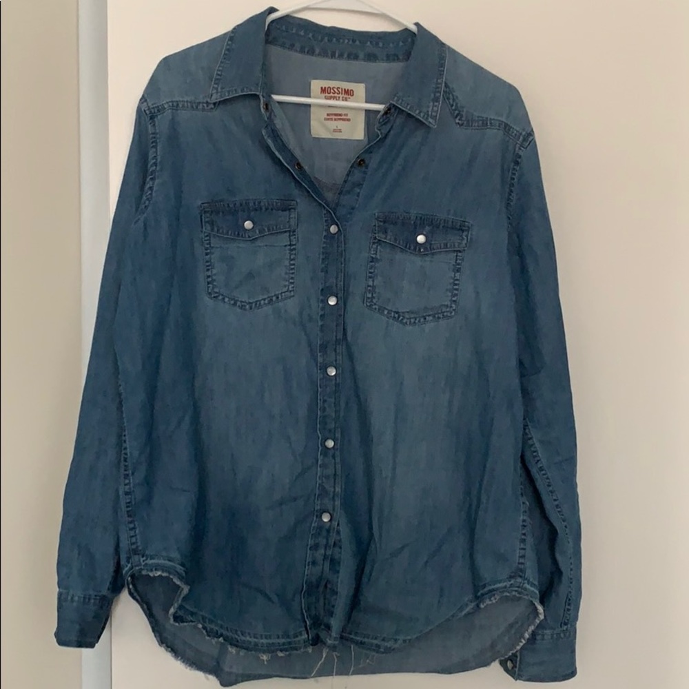 Button down jean shirt
